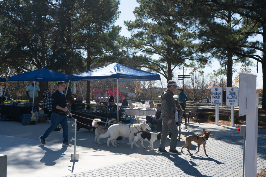 Customers at Art Market in Finlay Park