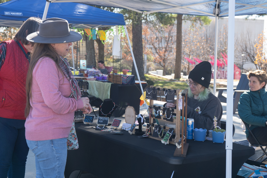 Customers at Art Market in Finlay Park