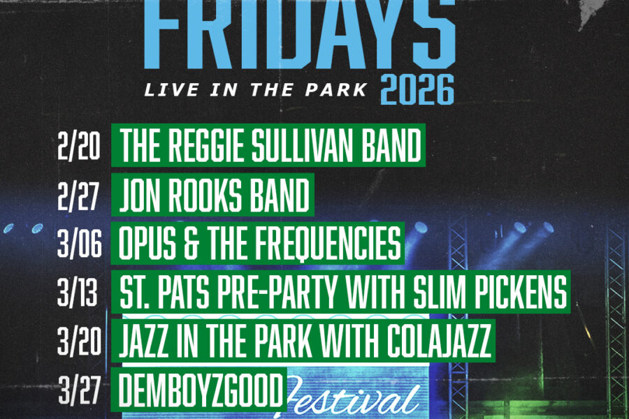 Finlay Friday Concert Series Poster for February and March Dates